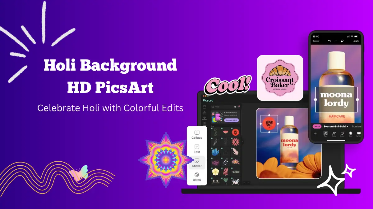 Holi Background HD PicsArt