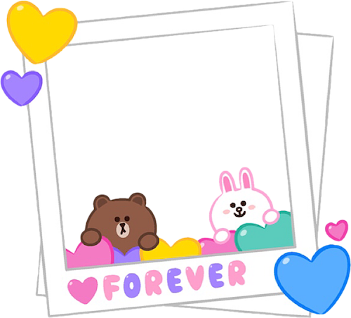 cute love frame picsart