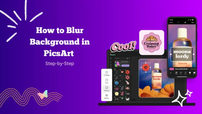 how to blur background picsart