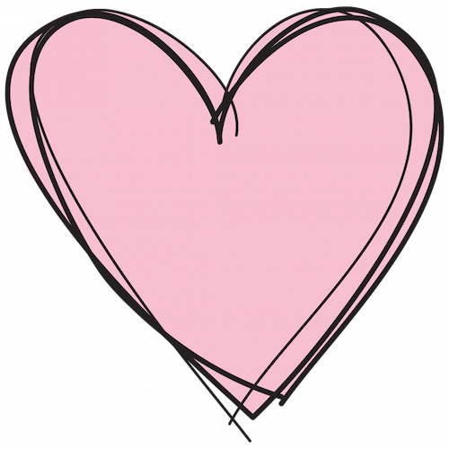 pink heart png transparent